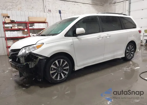 2019 Toyota Sienna Xle Premium 7 Passenger z USA, uszkodzony, nr VIN 5TDDZ3DC9KS214675